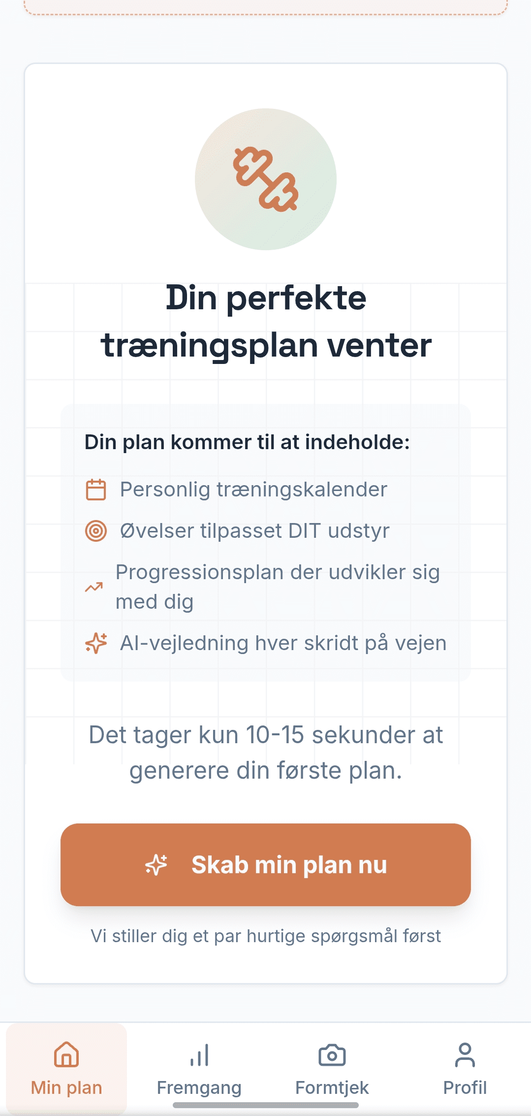 Person training with FORMA